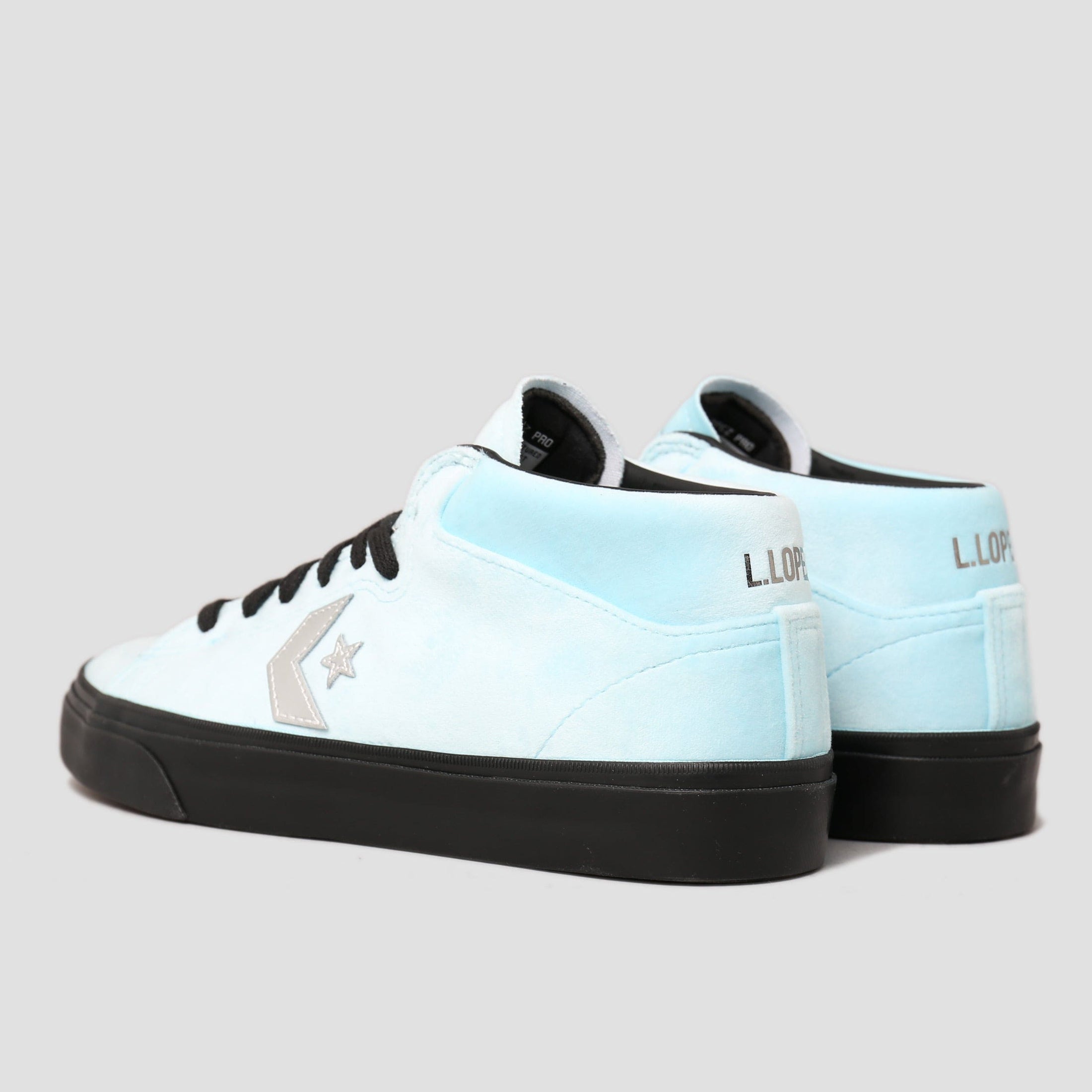 Converse X FA Louie Lopez Pro Mid Shoes Cyan Tint / Black / Black