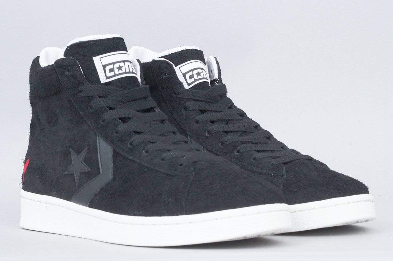 Converse X Hopps Pro Leather Mid Shoes Black / White / Egret