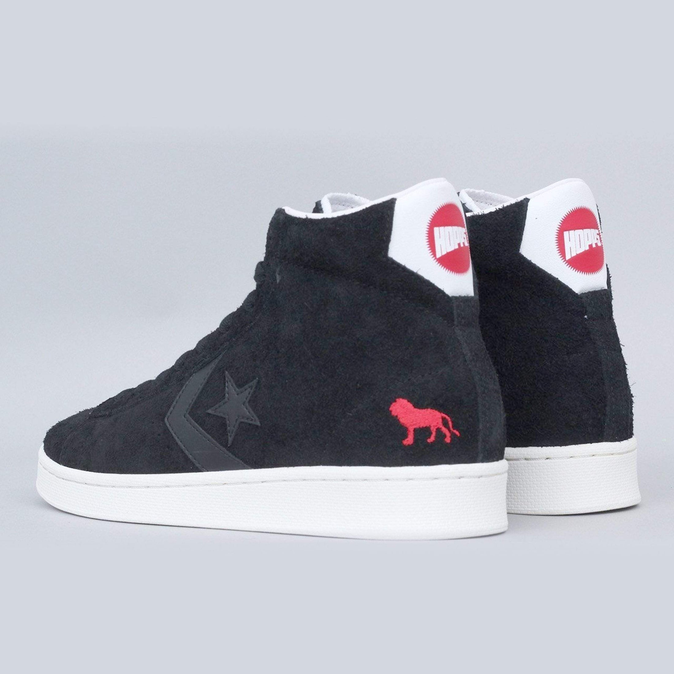 Converse X Hopps Pro Leather Mid Shoes Black / White / Egret