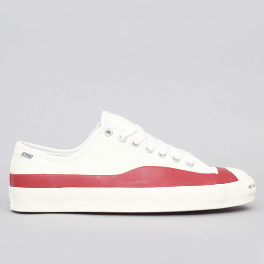 Converse X Pop Trading Jack Purcell Pro PTC OX Shoes Egret / Red Dahlia