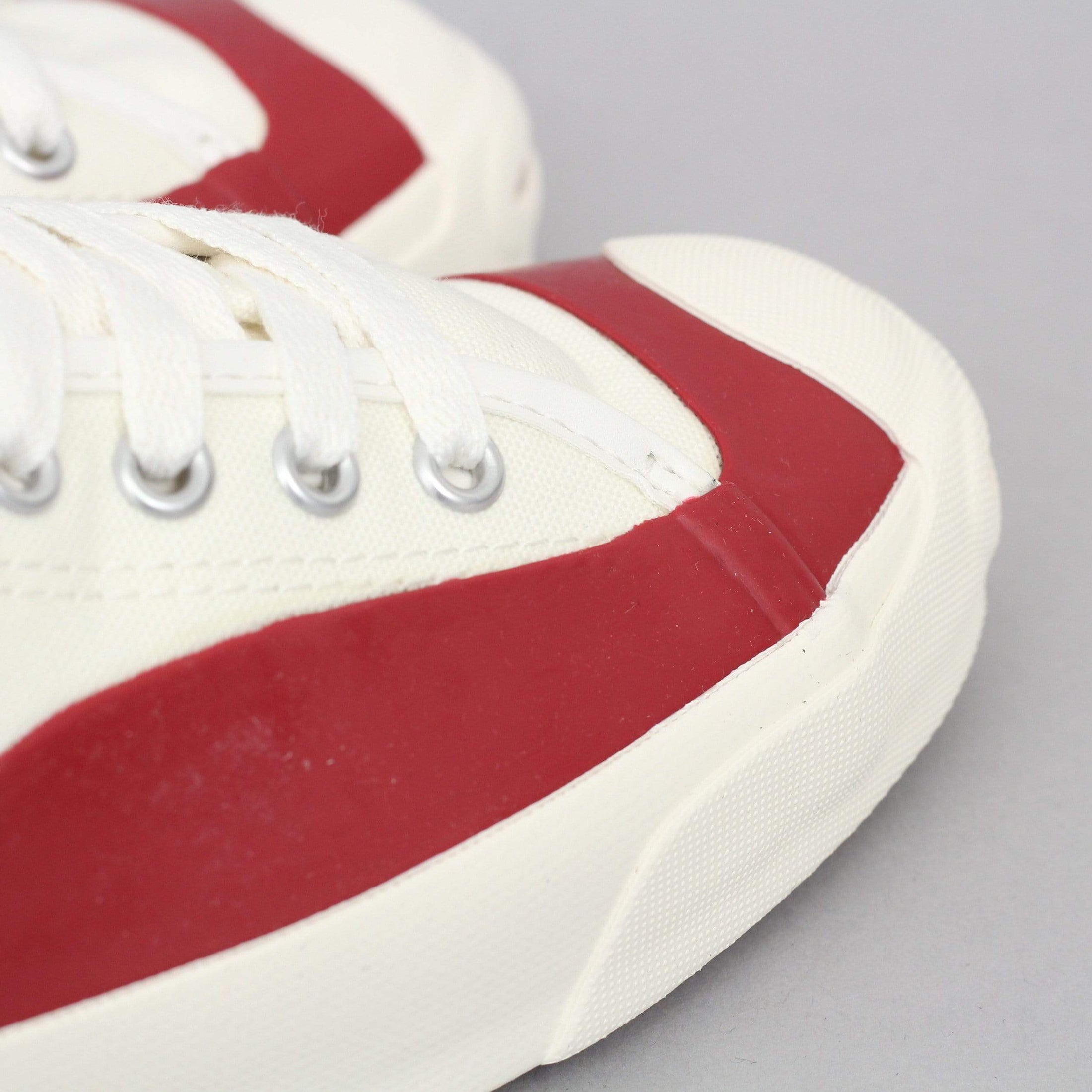 Converse X Pop Trading Jack Purcell Pro PTC OX Shoes Egret / Red Dahlia