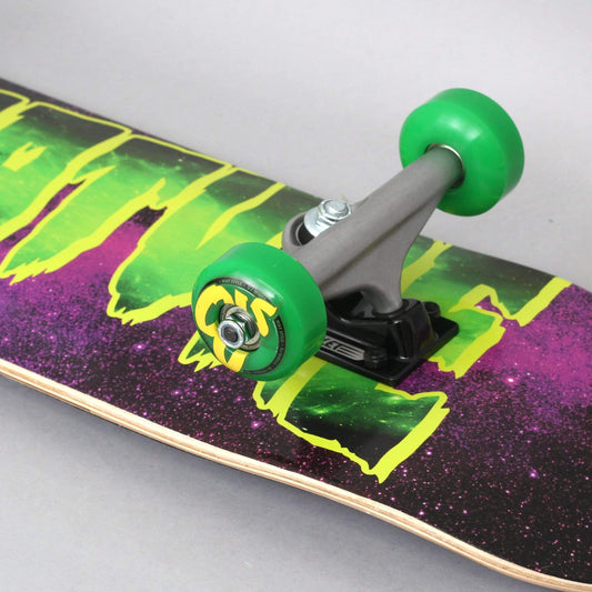 Creature 7.5 Galaxy Logo Micro Complete Skateboard Purple / Green