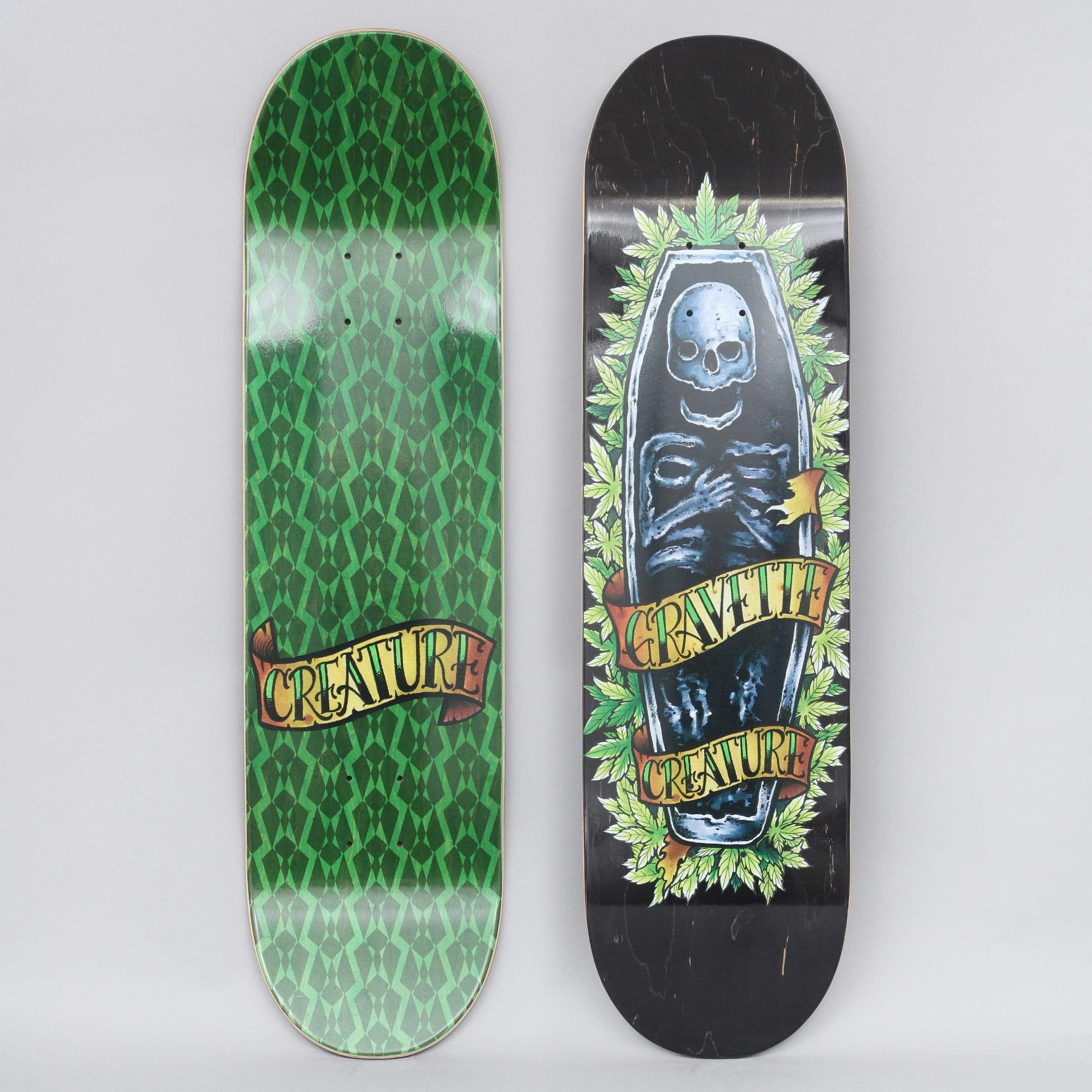 Creature 8.3 Gravette Skully Skateboard Deck Black – Slam City Skates