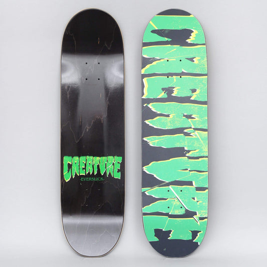 Creature 8.5 Shatter Everslick Skateboard Deck Black / Green