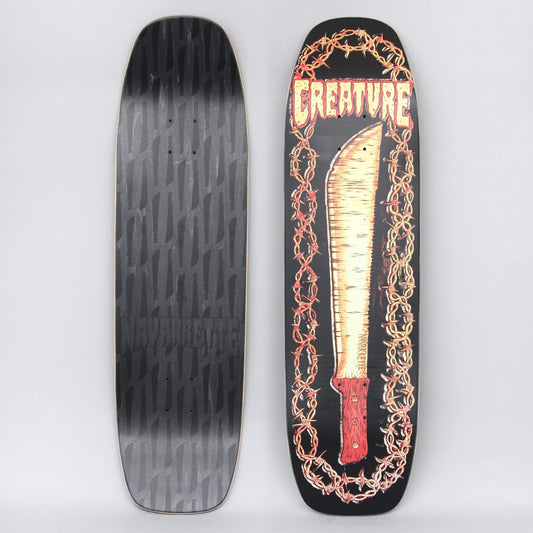 Creature 8.8 Navarrette Leather Skateboard Deck Black