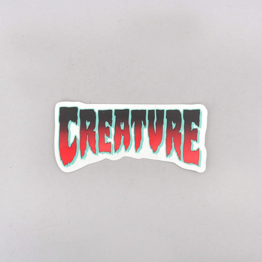 Creature Horror Logo Sticker Red