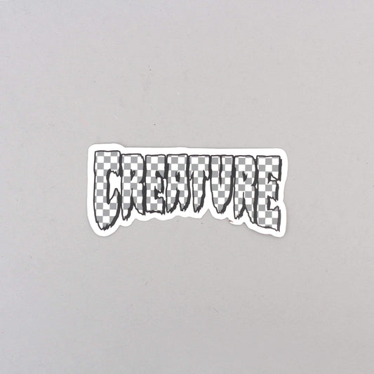 Creature Logo Check Sticker Black / Grey