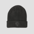 Load image into Gallery viewer, Dancer Waﬄe Knit Beanie Black
