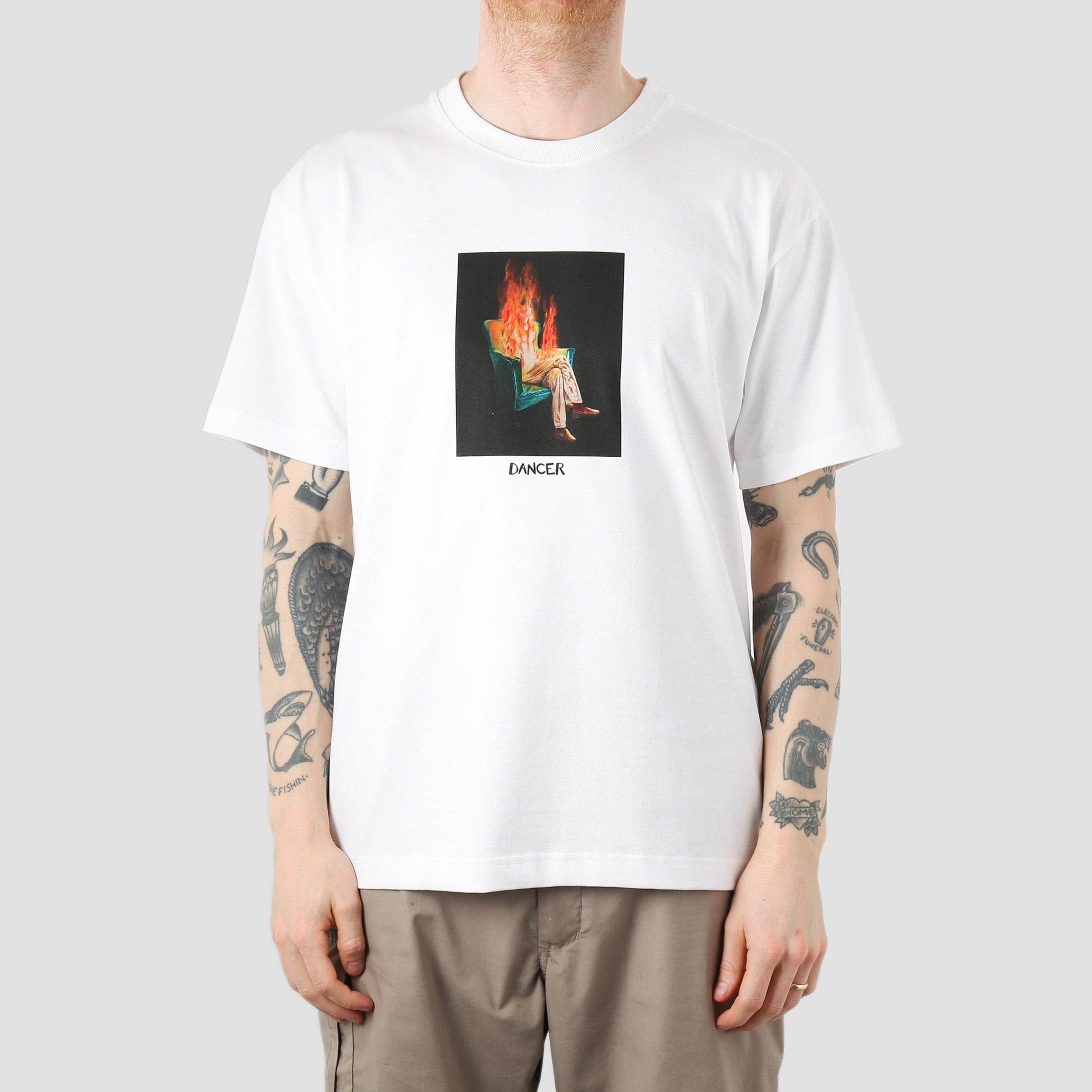 Dancer Burning T-Shirt White