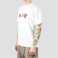 Load image into Gallery viewer, Dancer Dying Flowers T-Shirt White
