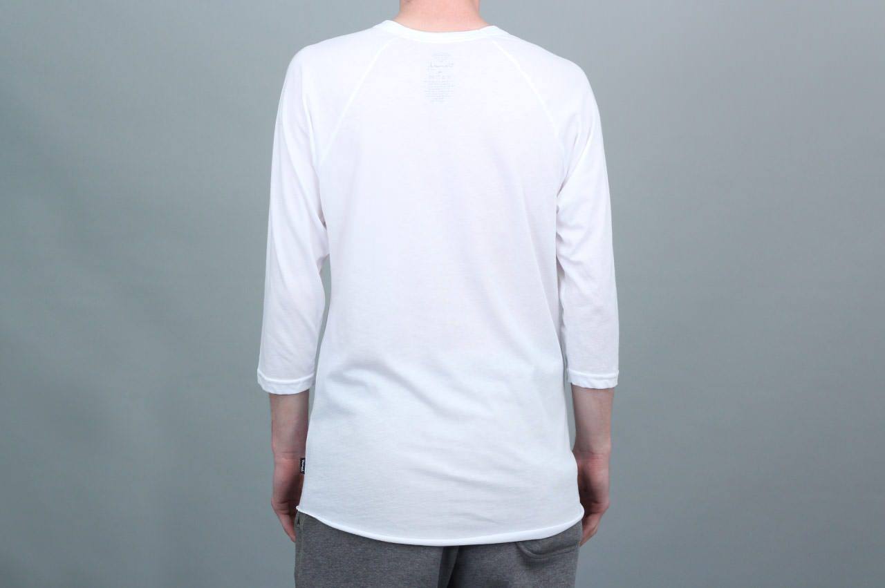Diamond Patch Raglan T-Shirt White