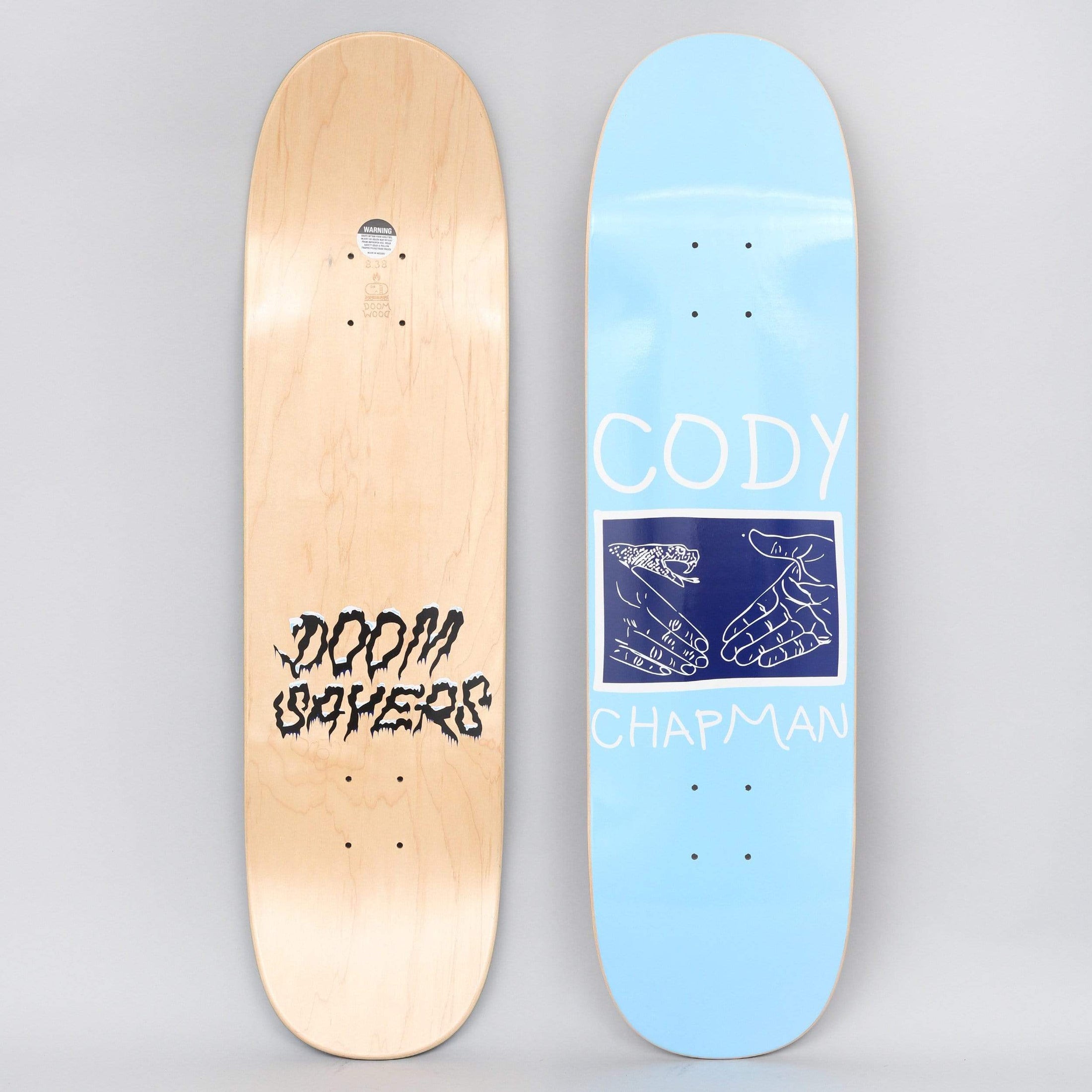 Doom Sayers 8.38 Club Cody Chapman Skateboard Deck Blue