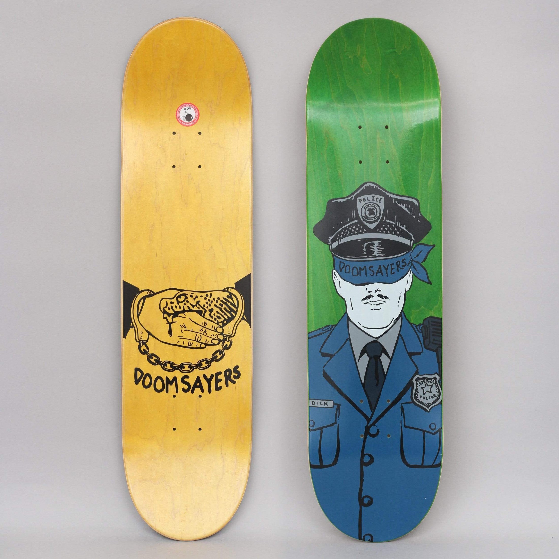 Doomsayers 8.25 Corp Cop Skateboard Deck Green