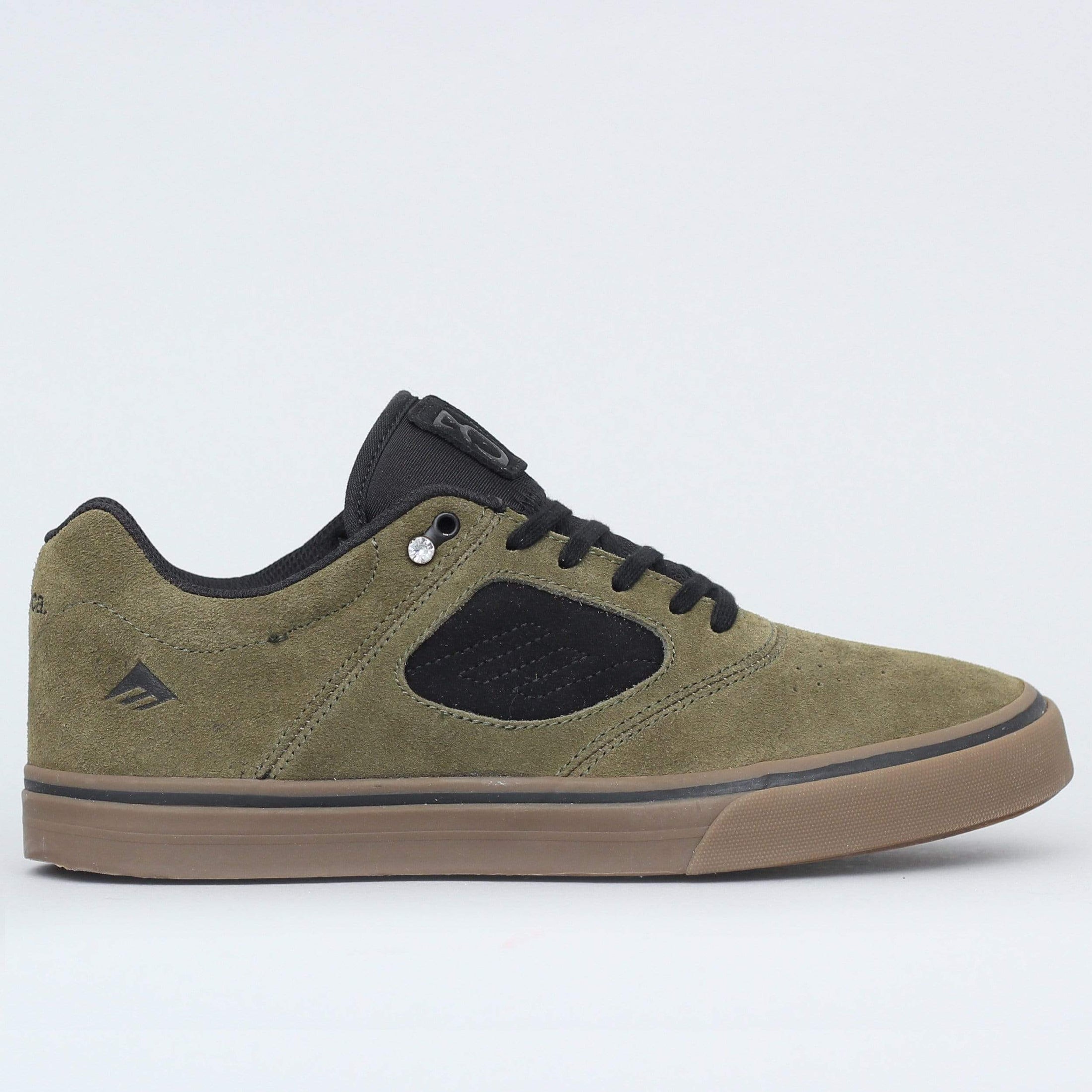 Brown Andrew Reynolds G6 Emerica Reynolds G6 Vulc Shoes Olive