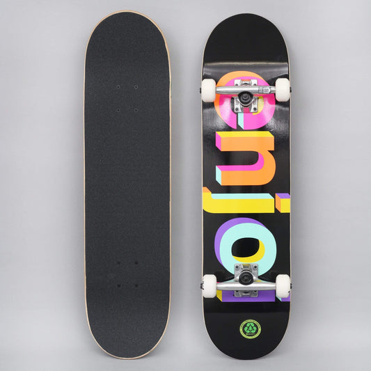 Enjoi 8.0 Helvetica Neue FP Complete Skateboard Neon Spectrum