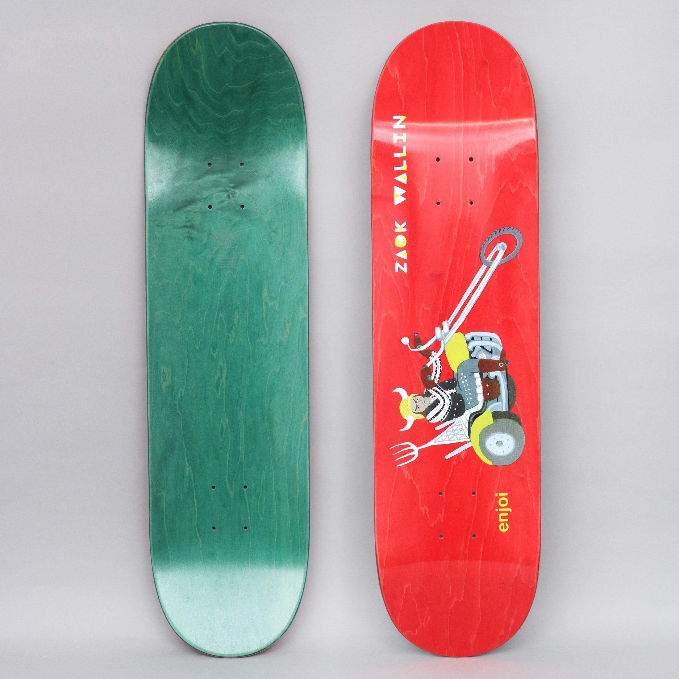 Enjoi 8.25 Wallin Over Board R7 Skateboard Deck Red