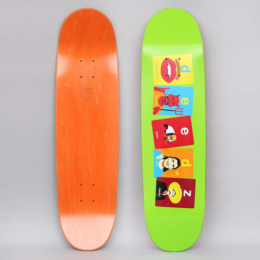 Enjoi 8.375 Deedz Flashcards R7 Skateboard Deck Green