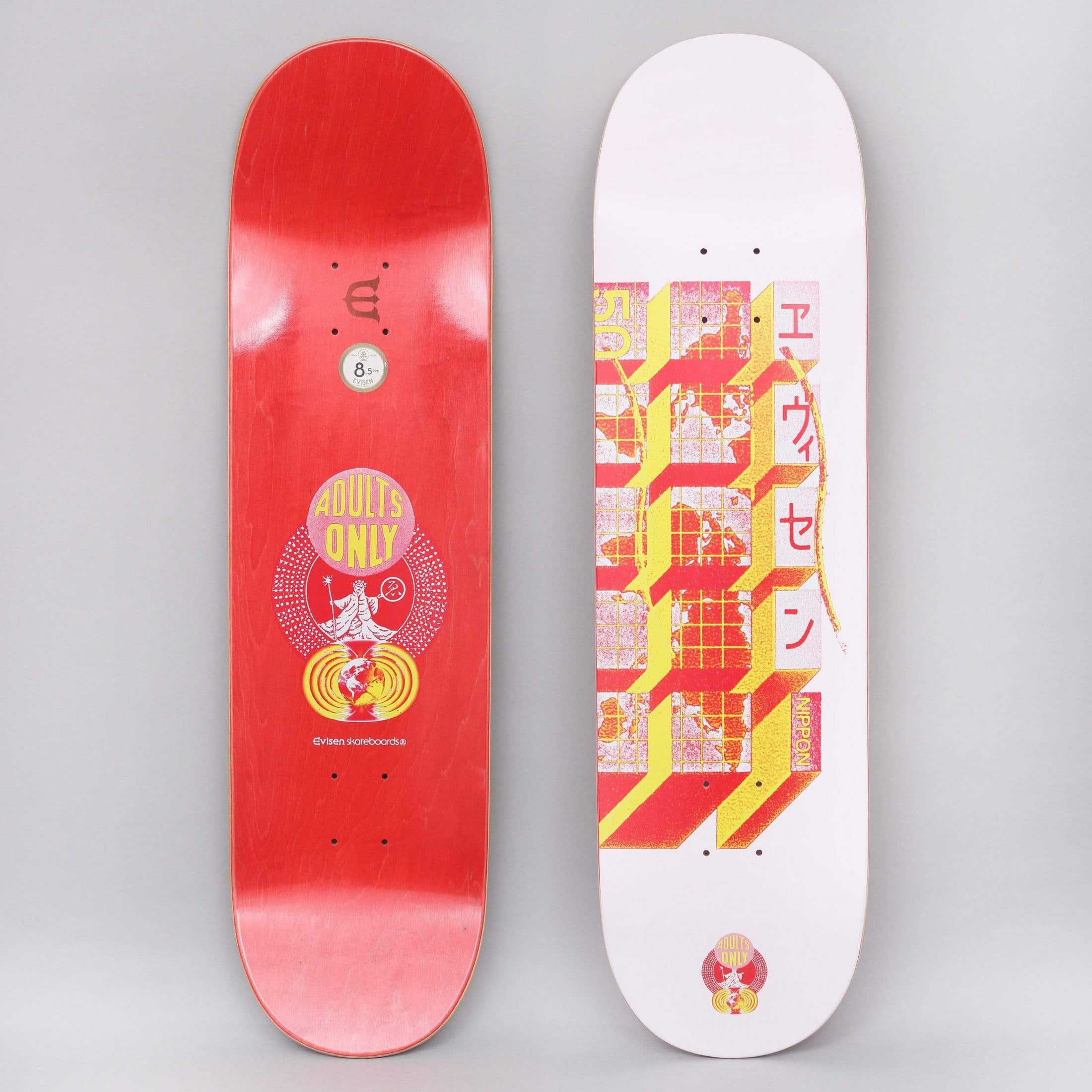 Evisen 8.5 World Hall Skateboard Deck Pink