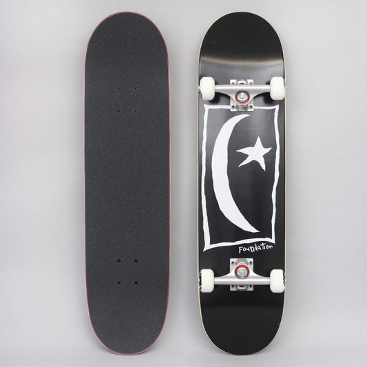 Foundation 8 Star And Moon Square Complete Skateboard Black