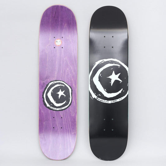 Foundation 8.375 Star And Moon Skateboard Deck Black