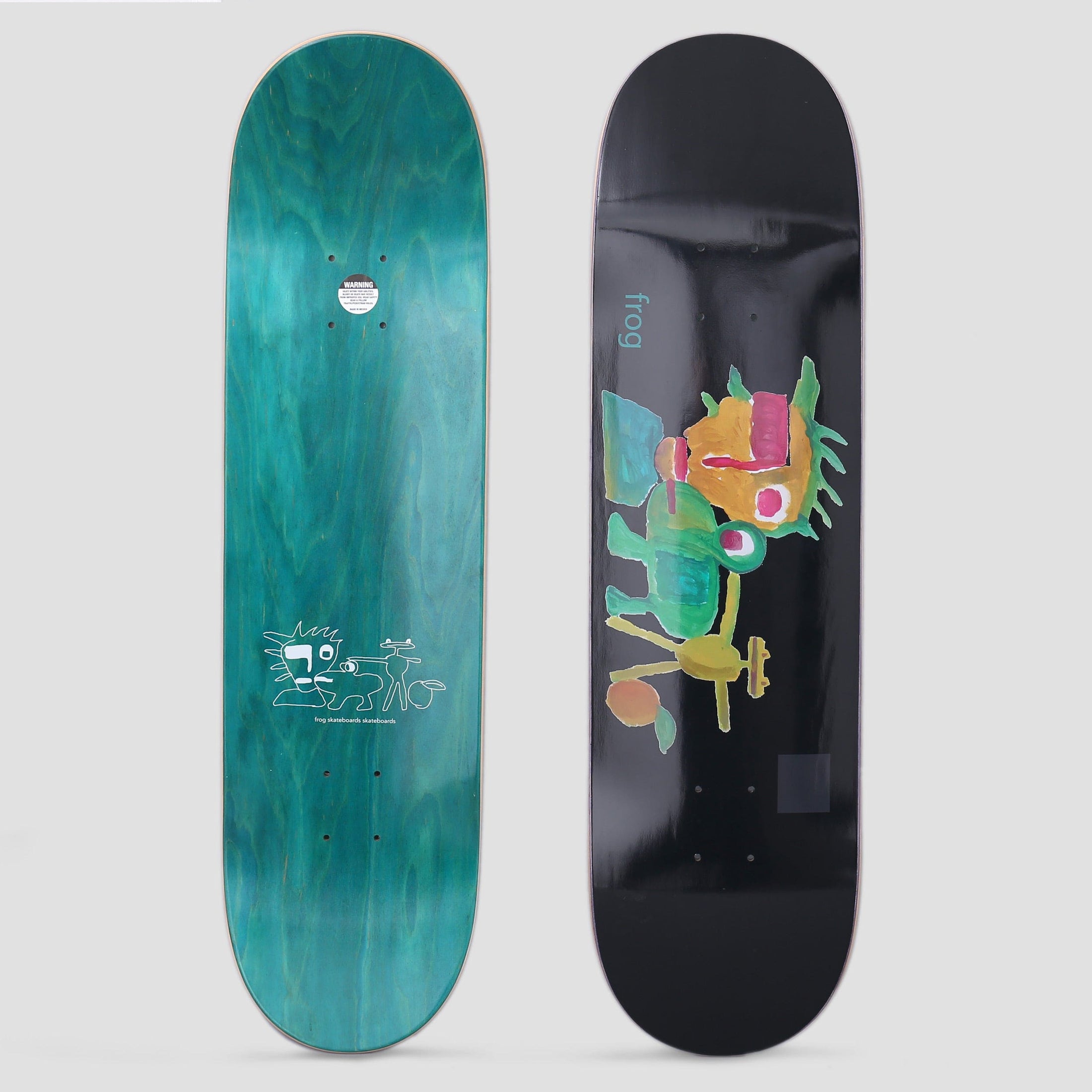 Frog 8.38 My Painting Skateboard Deck Black
