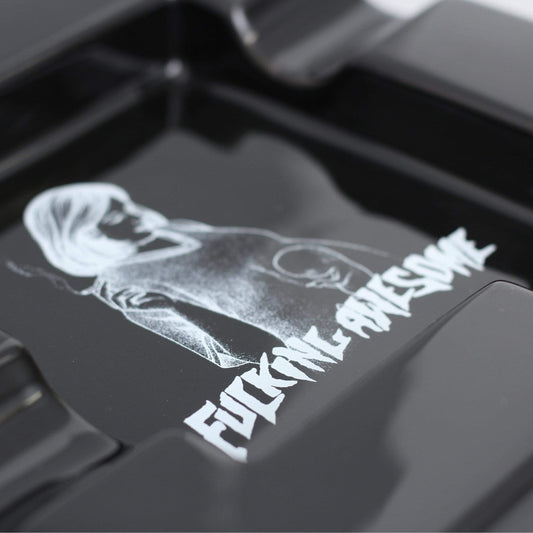 Fucking Awesome Pregnant Ashtray Black
