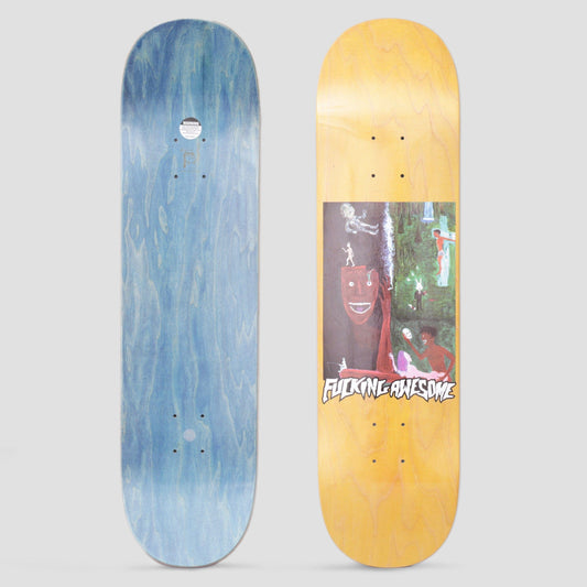 Fucking Awesome 8.18 Society Skateboard Deck Yellow
