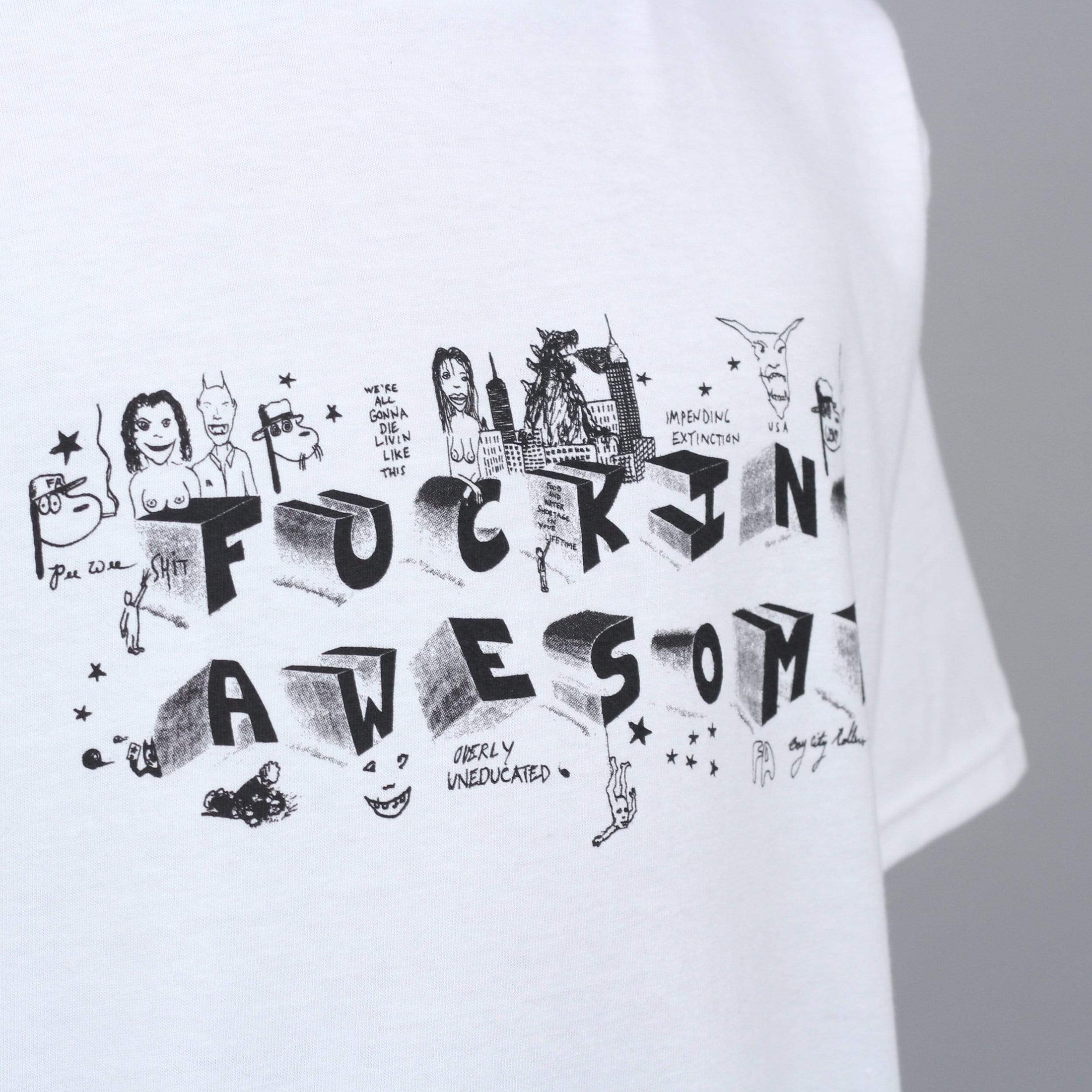 Fucking Awesome Block Letter T-Shirt White