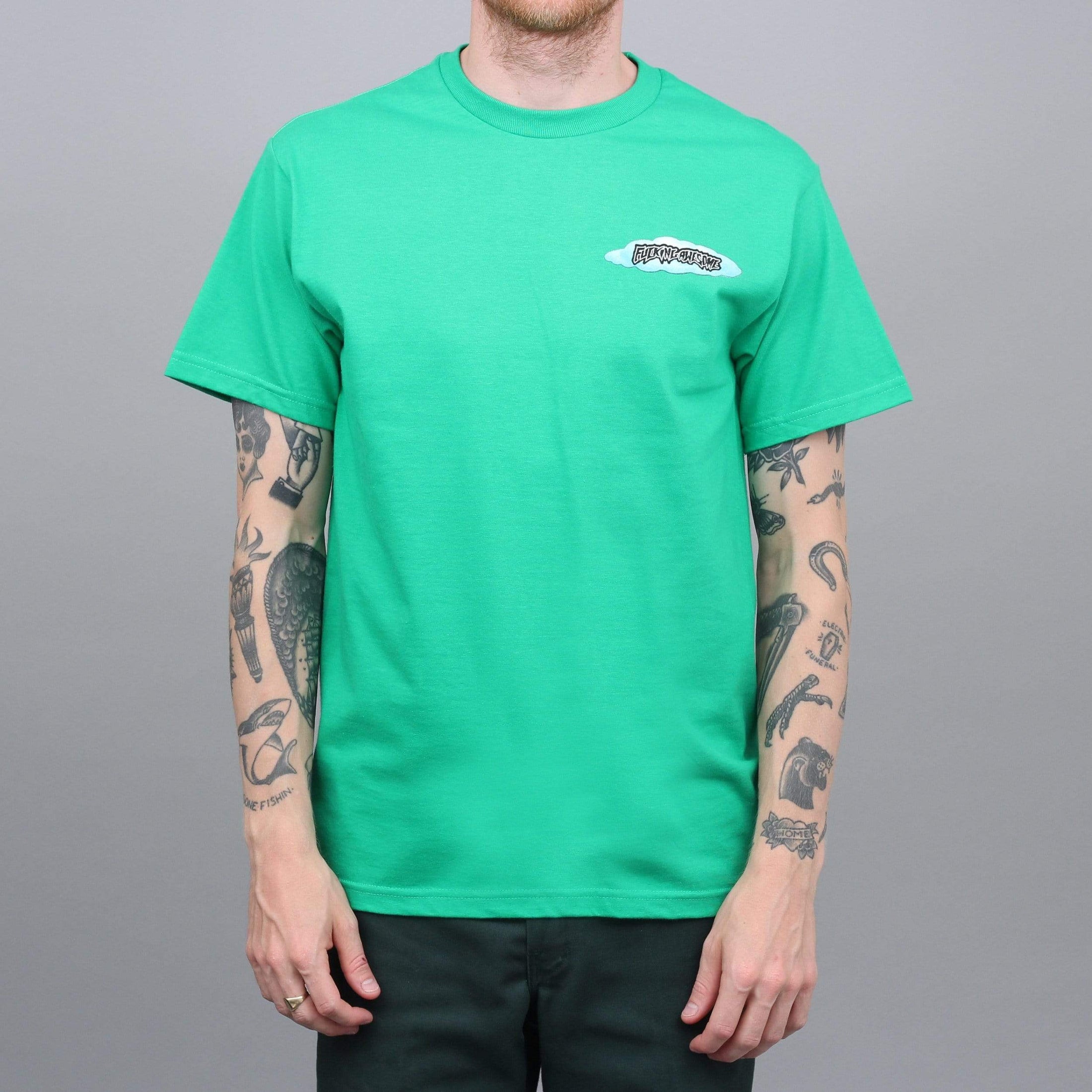 Fucking Awesome Rain T-Shirt Irish Green