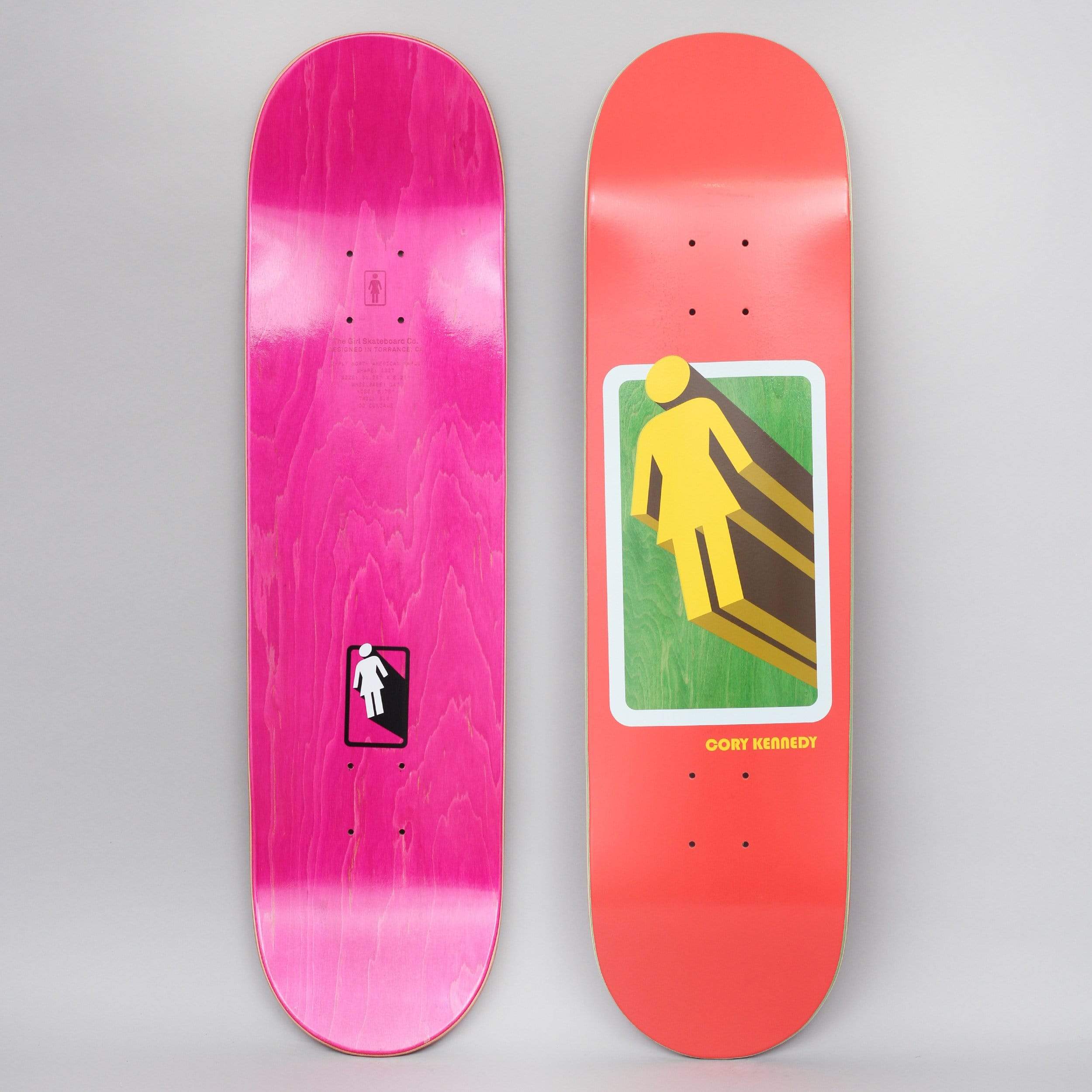 Girl 8.25 Cory Kennedy 3D OG Skateboard Deck Red – Slam City Skates