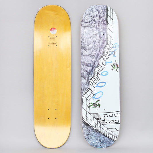 GX1000 8.375 Turtle Skateboard Deck White