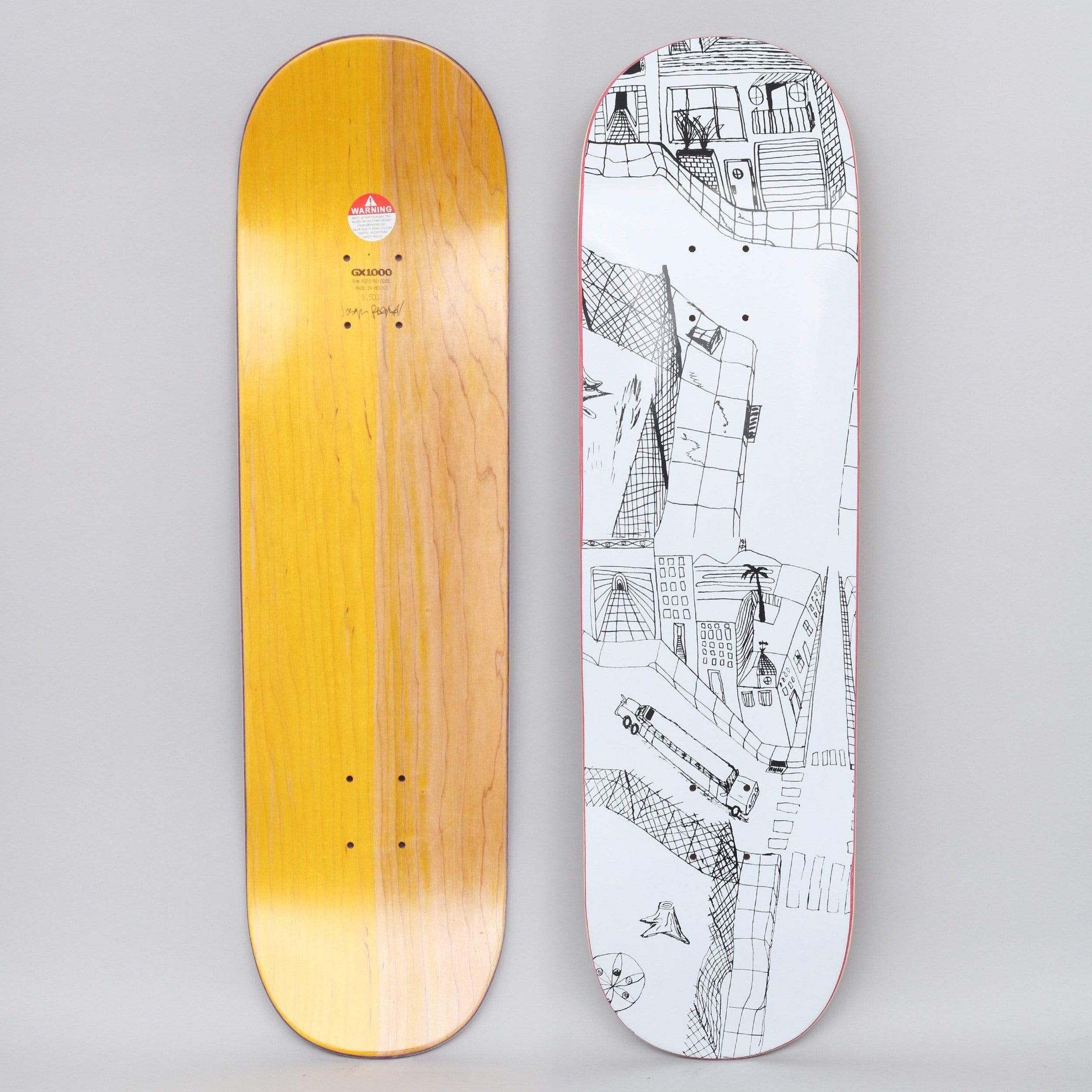 GX1000 8.5 Joe Sticker Skateboard Deck White