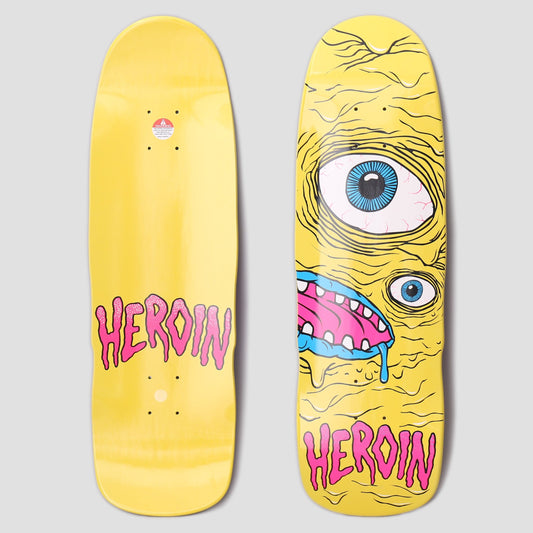 Heroin 8.625 Mini Mutant Skateboard Deck Yellow