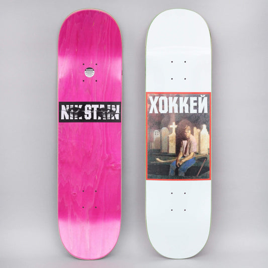 Hockey 8.25 Nik Stain Skateboard Deck White