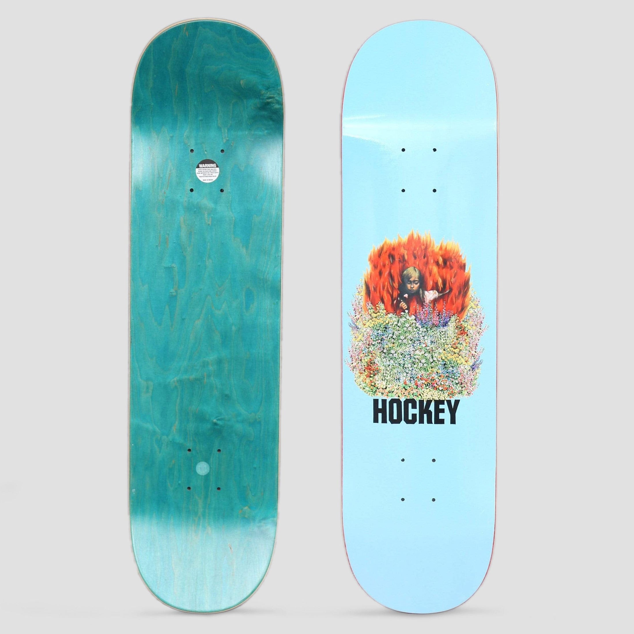 Hockey 8.5 Aria Skateboard Deck Blue