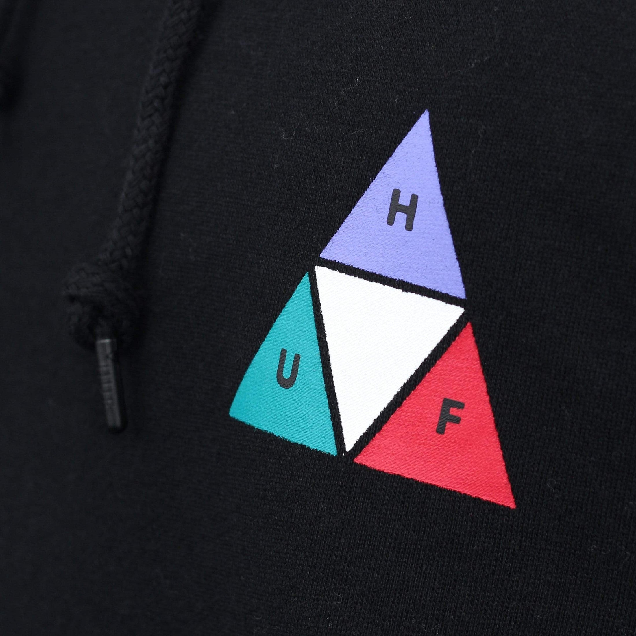 HUF Prism Triple Triangle Pullover Hood Black