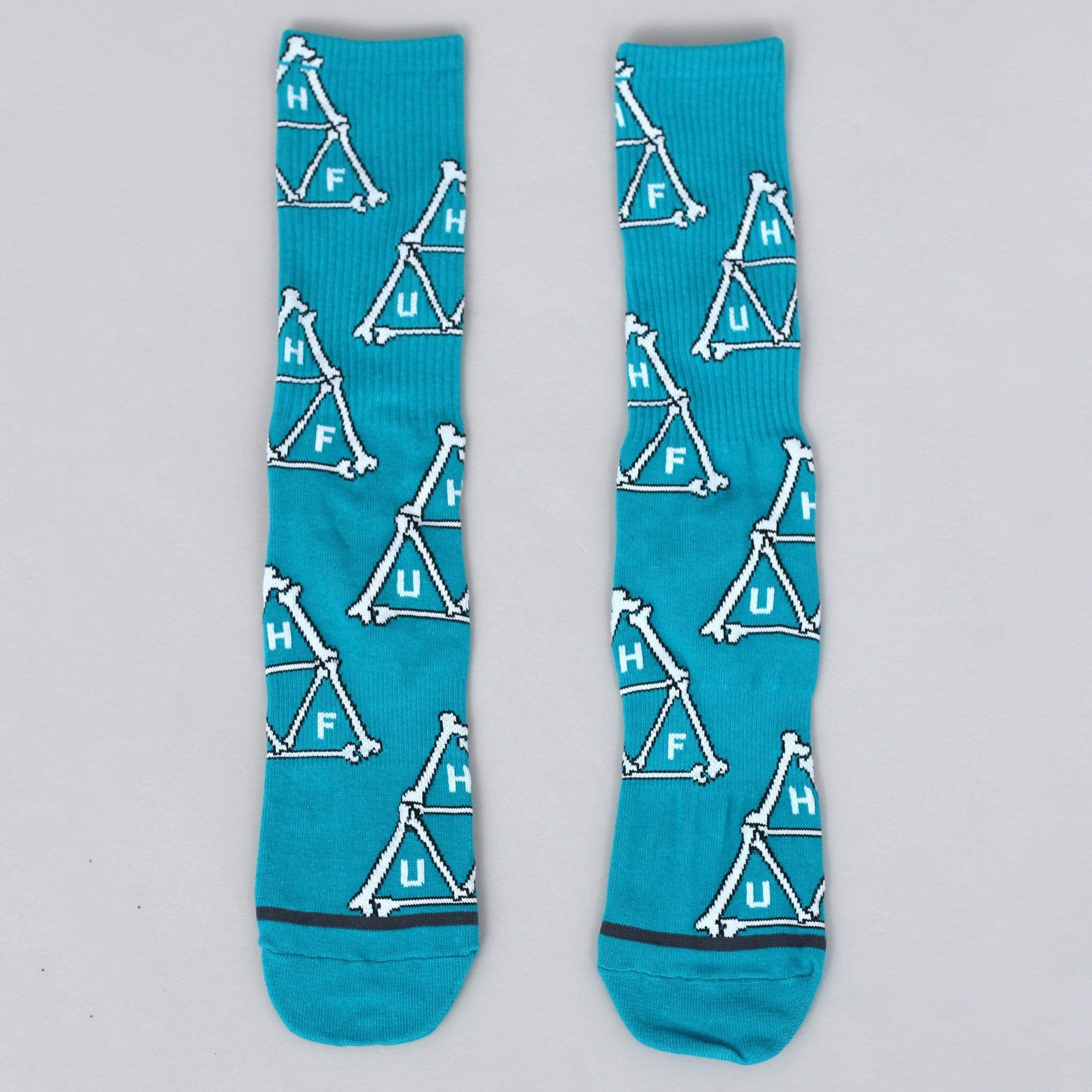HUF Boner Triangle Socks Biscay Bay