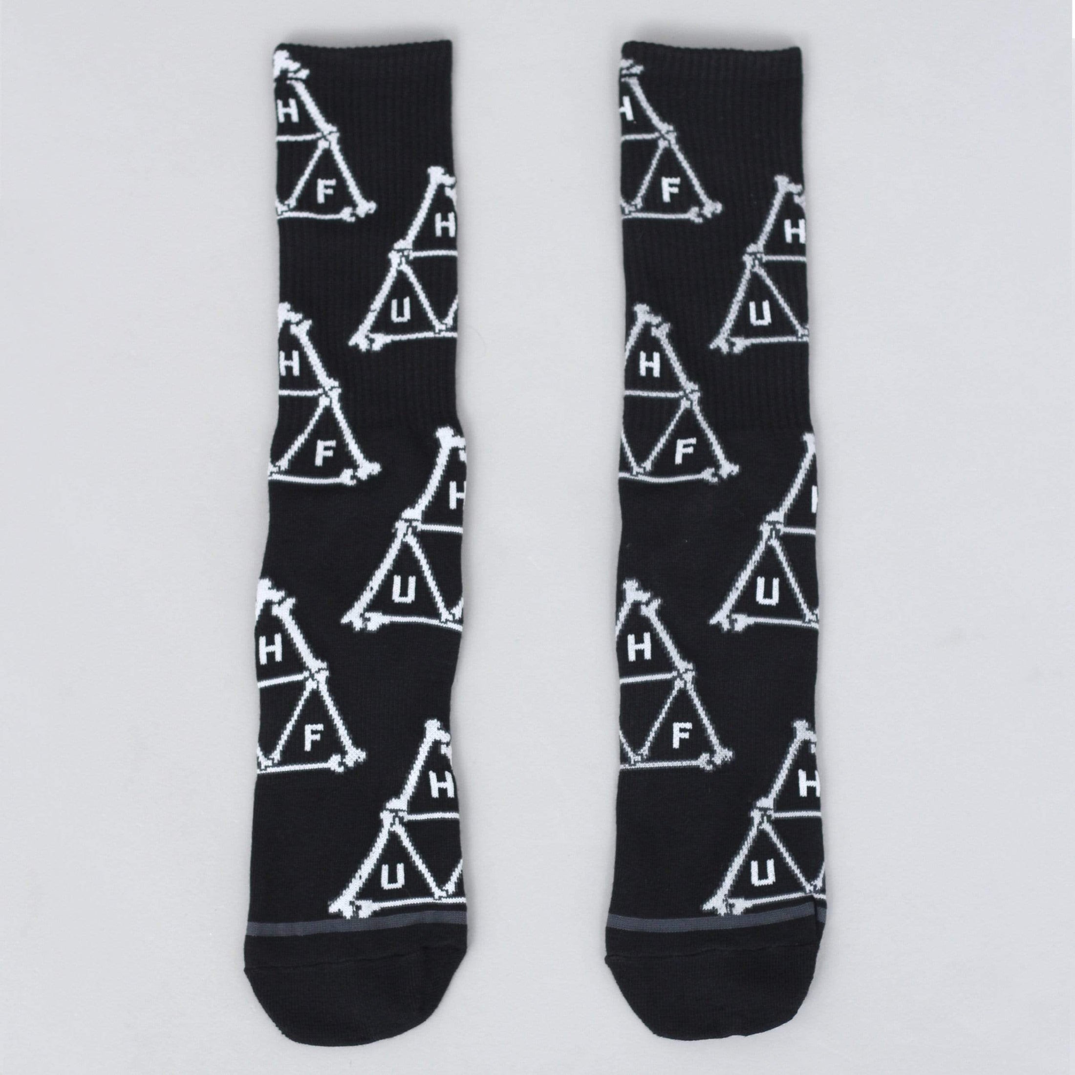 HUF Boner Triangle Socks Black