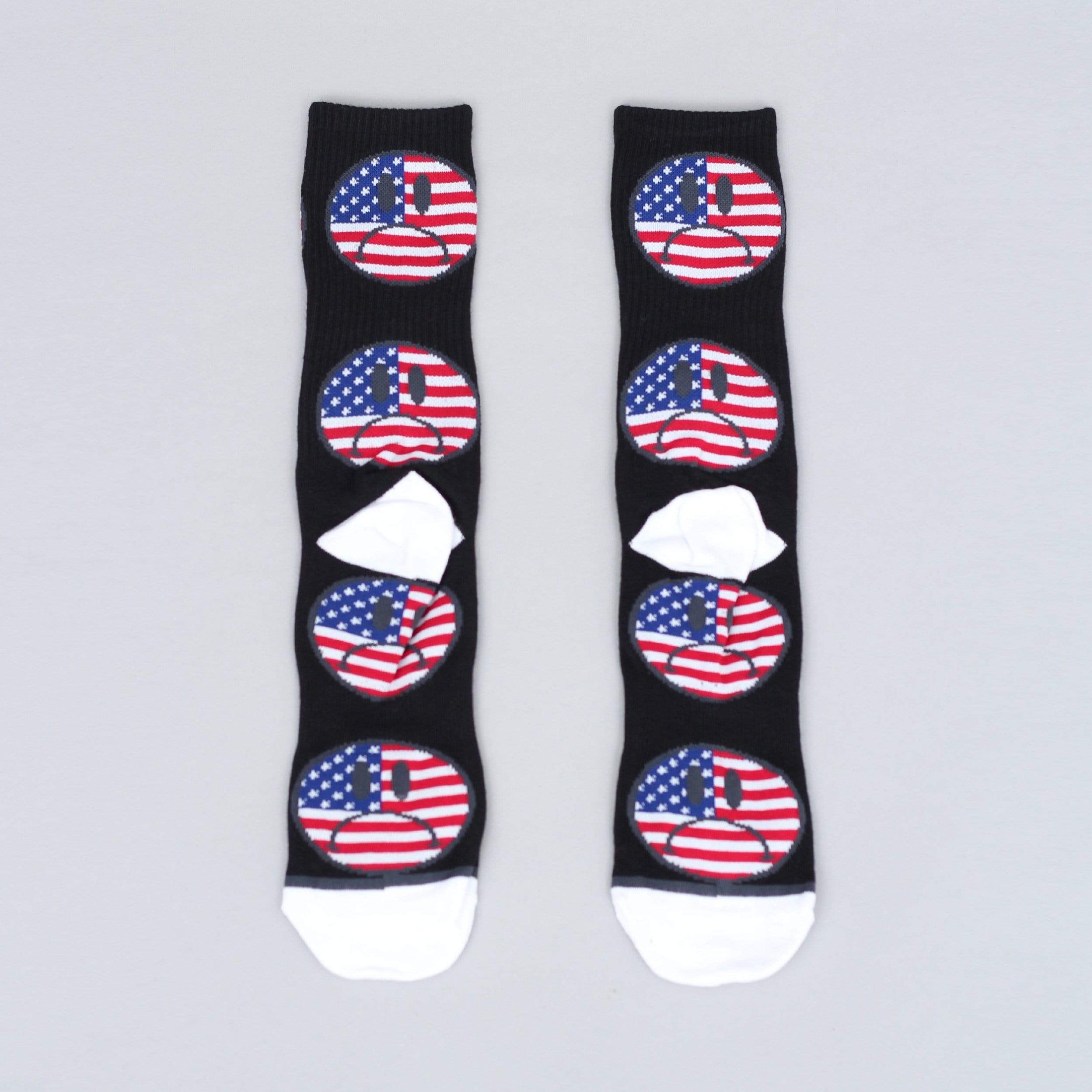 HUF Bummer USA Socks Black