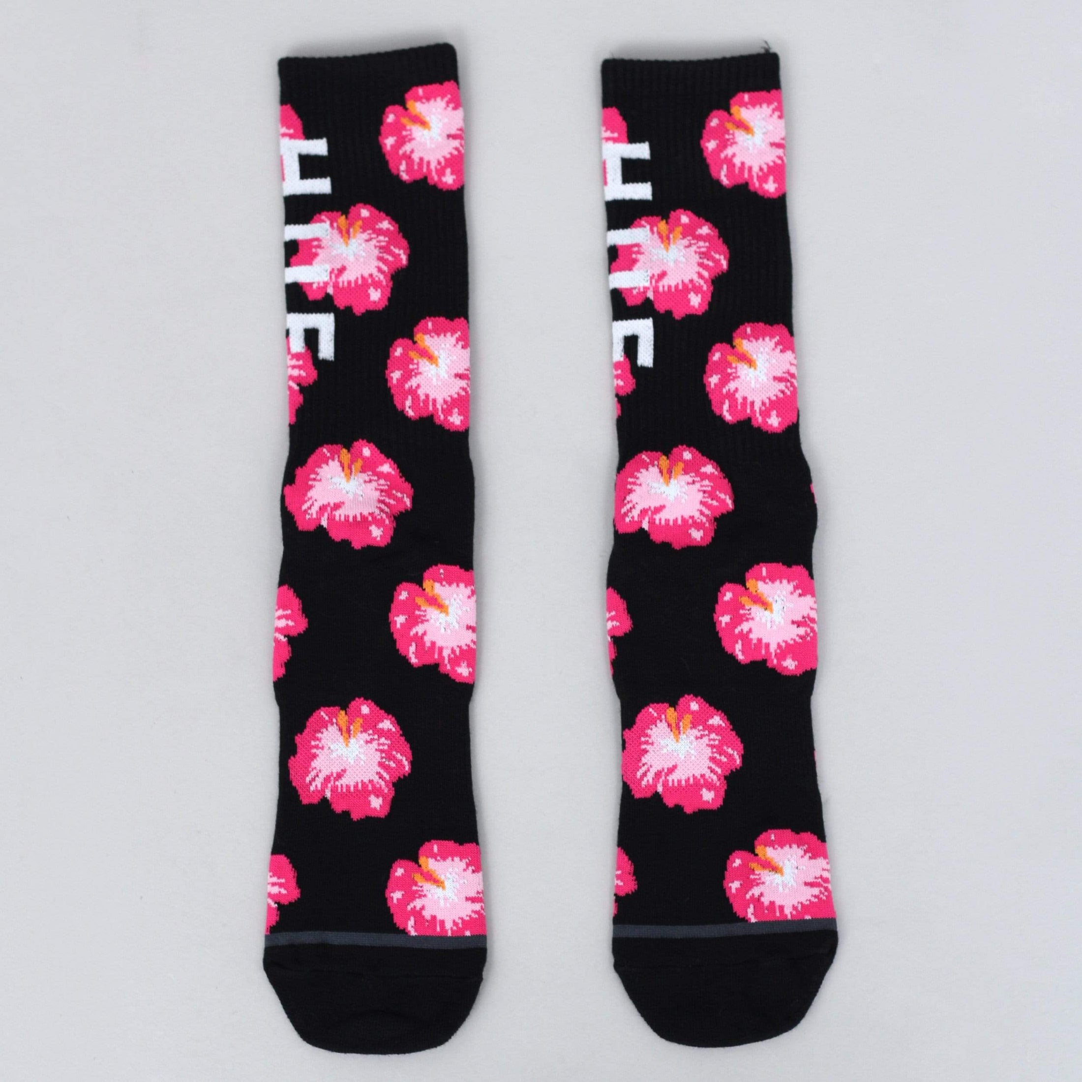 HUF Flower Shop Socks Black