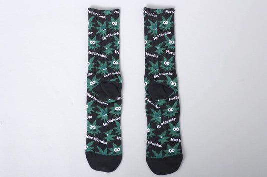 HUF Plantlife Green Buddies 2 Socks Black
