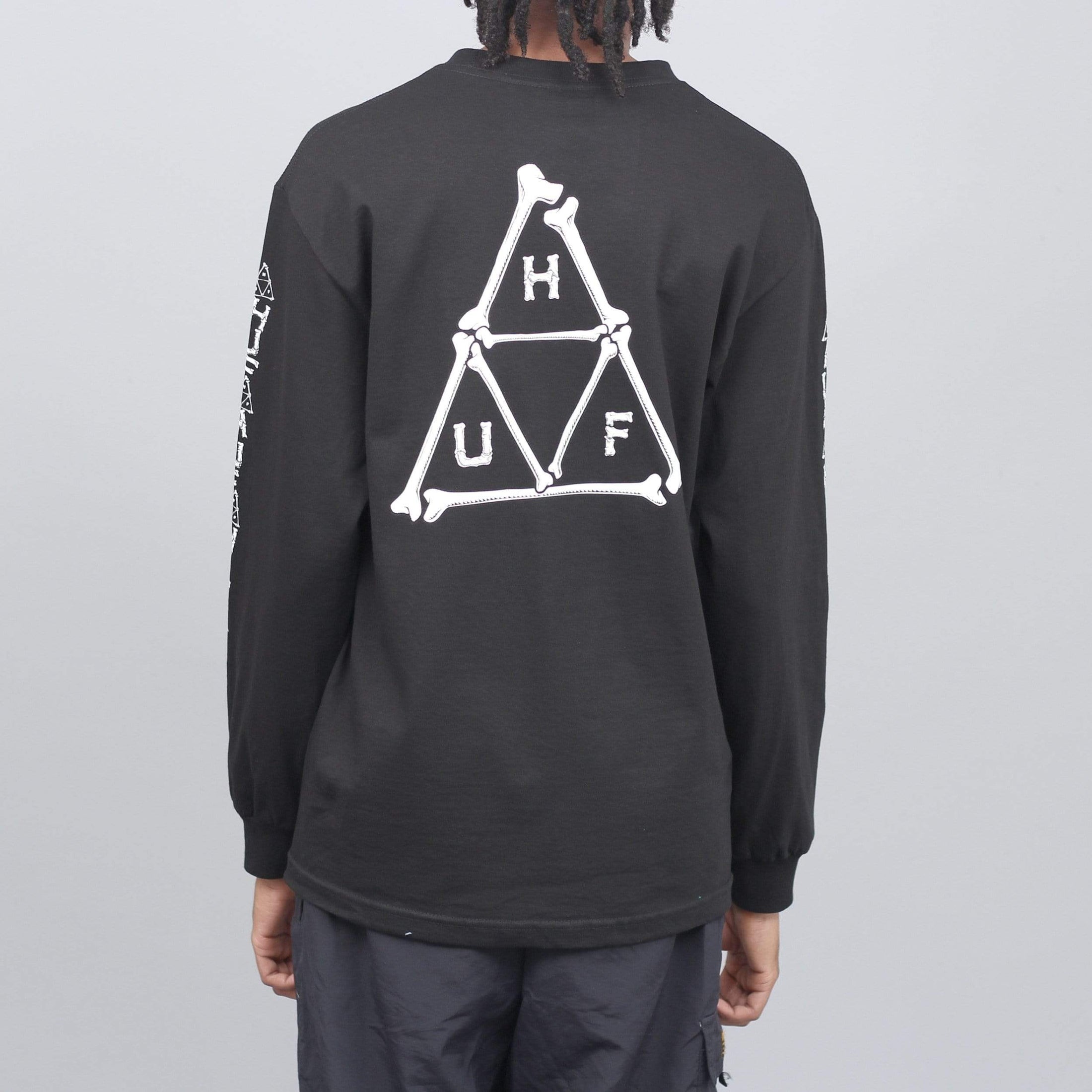 HUF Boner Triple Triangle Longsleeve T-Shirt Black