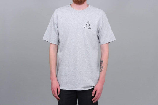 HUF Essentials Triple Triangle T-Shirt Grey Heather