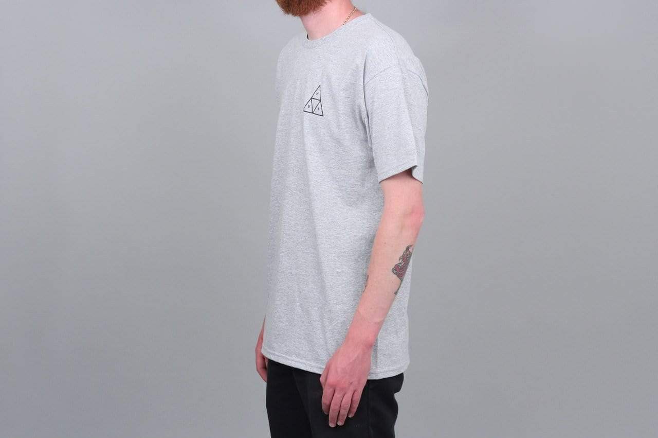 HUF Essentials Triple Triangle T-Shirt Grey Heather