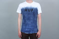 Load image into Gallery viewer, HUF Original Logo Faded Dip Dye T-Shirt Navy
