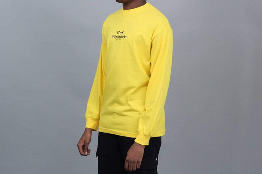 HUF Worldwide Longsleeve T-Shirt Yellow
