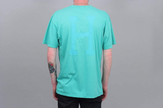 HUF Over-Dye Classic H T-Shirt Bright Aqua