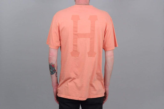 HUF Over-Dye Classic H T-Shirt Coral Haze