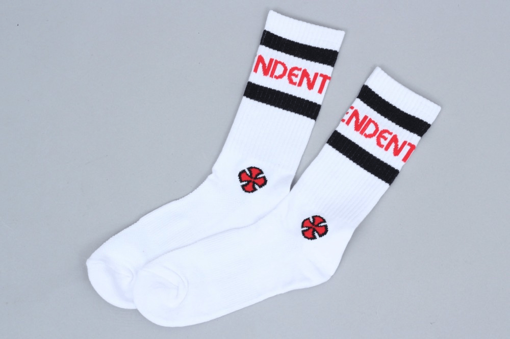 Independent Stage Socks White