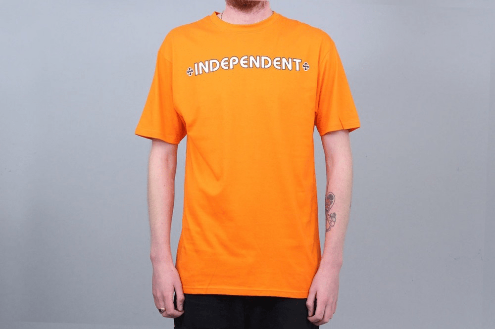 Independent Bar Cross T-Shirt Orange